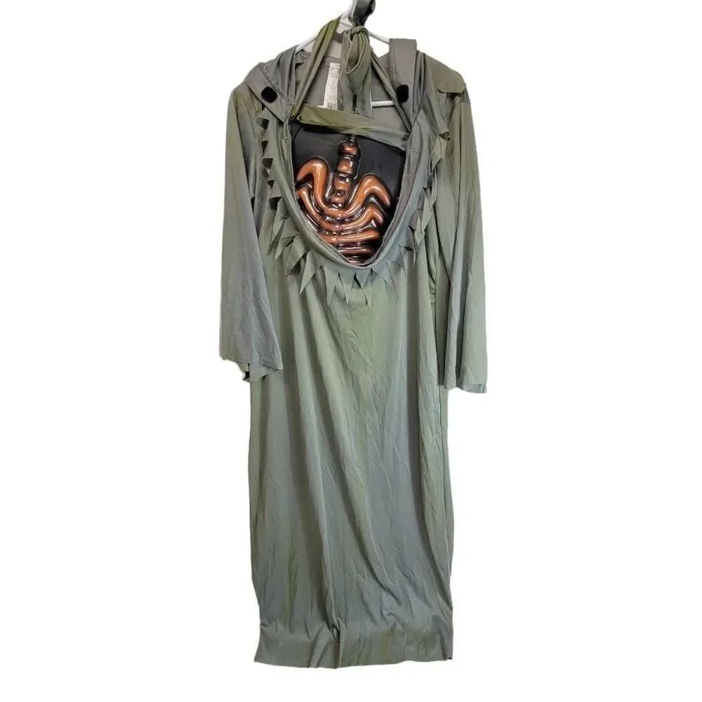 Evil Bleeding Pumpkin, Heart Pumping blood Halloween Costume kids 10/12